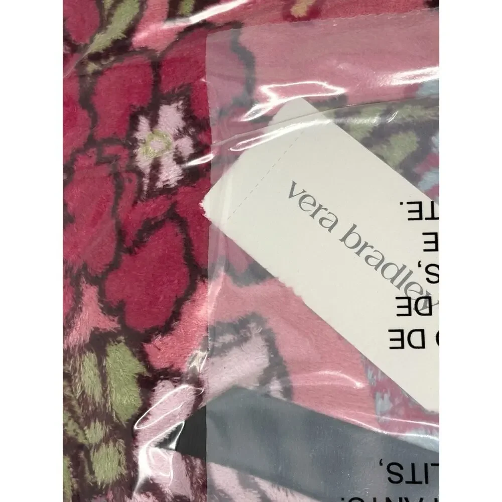 Vera Bradley Vibrant Gardenias Essential Throw Blanket Floral Bright Colorful